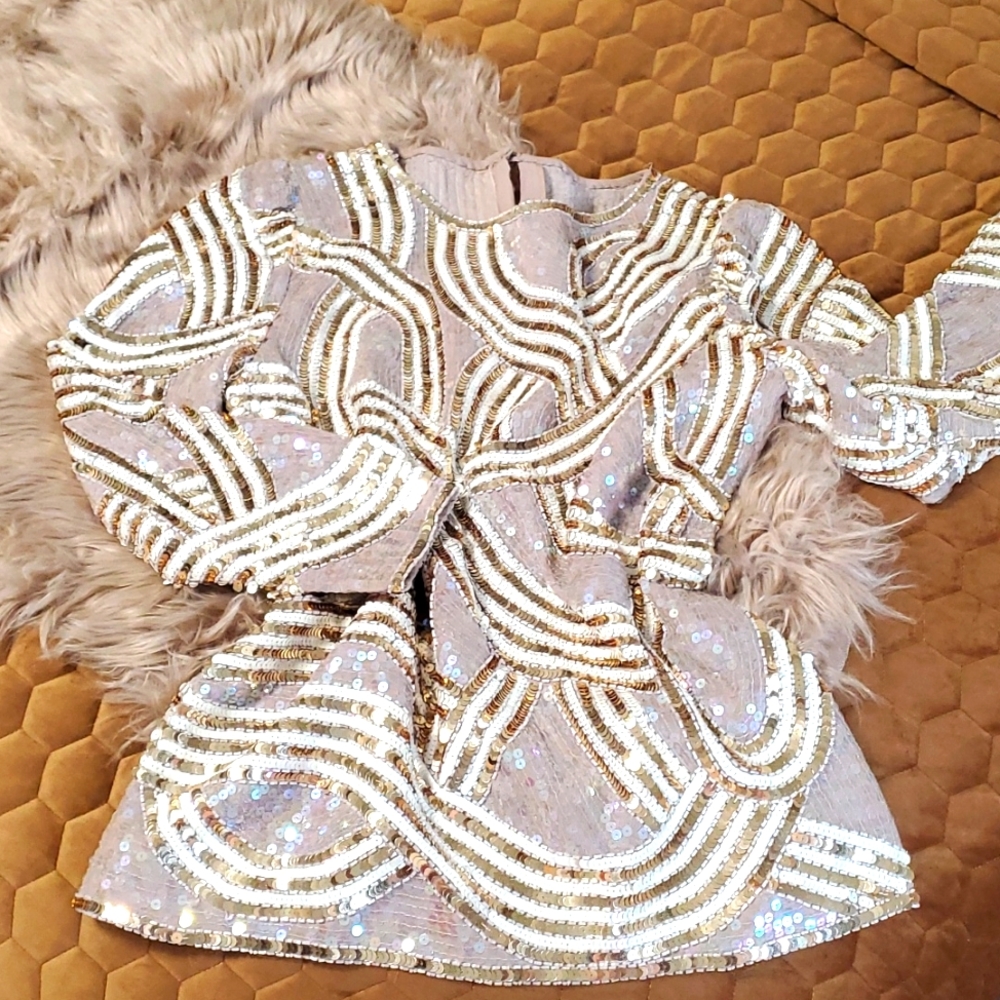 GORGEOUS Vintage Sequin Blouse